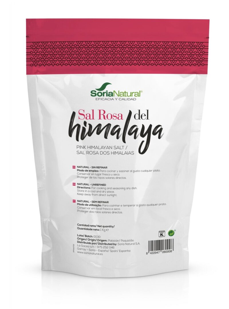 Sal Rosa del Himalaya 1 kg Soria Natural - Imagen 2