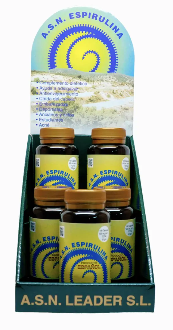 Espirulina A.S.N. 100 cápsulas 500mg. - Imagen 3