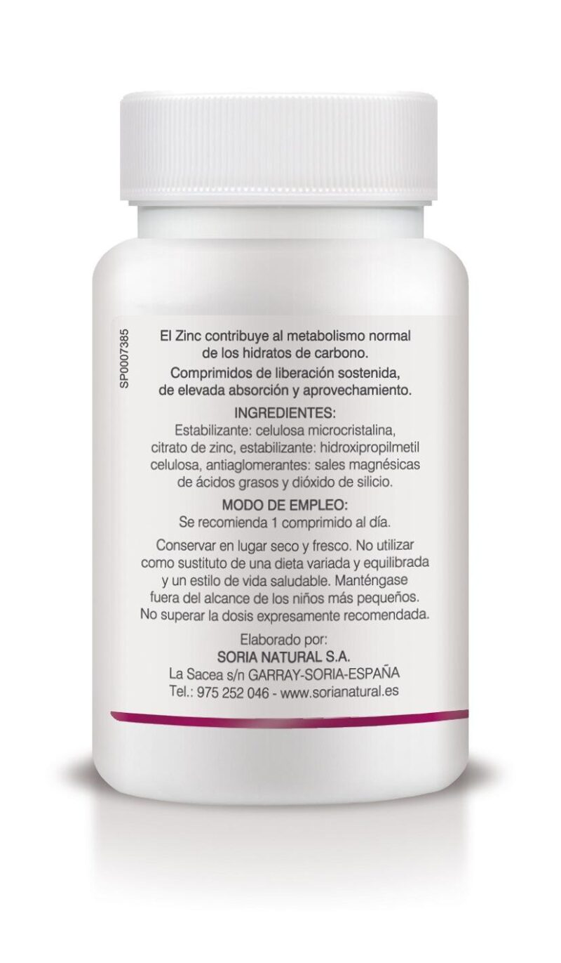 Zinc Liberación Sostenida Soria Natural - Imagen 2