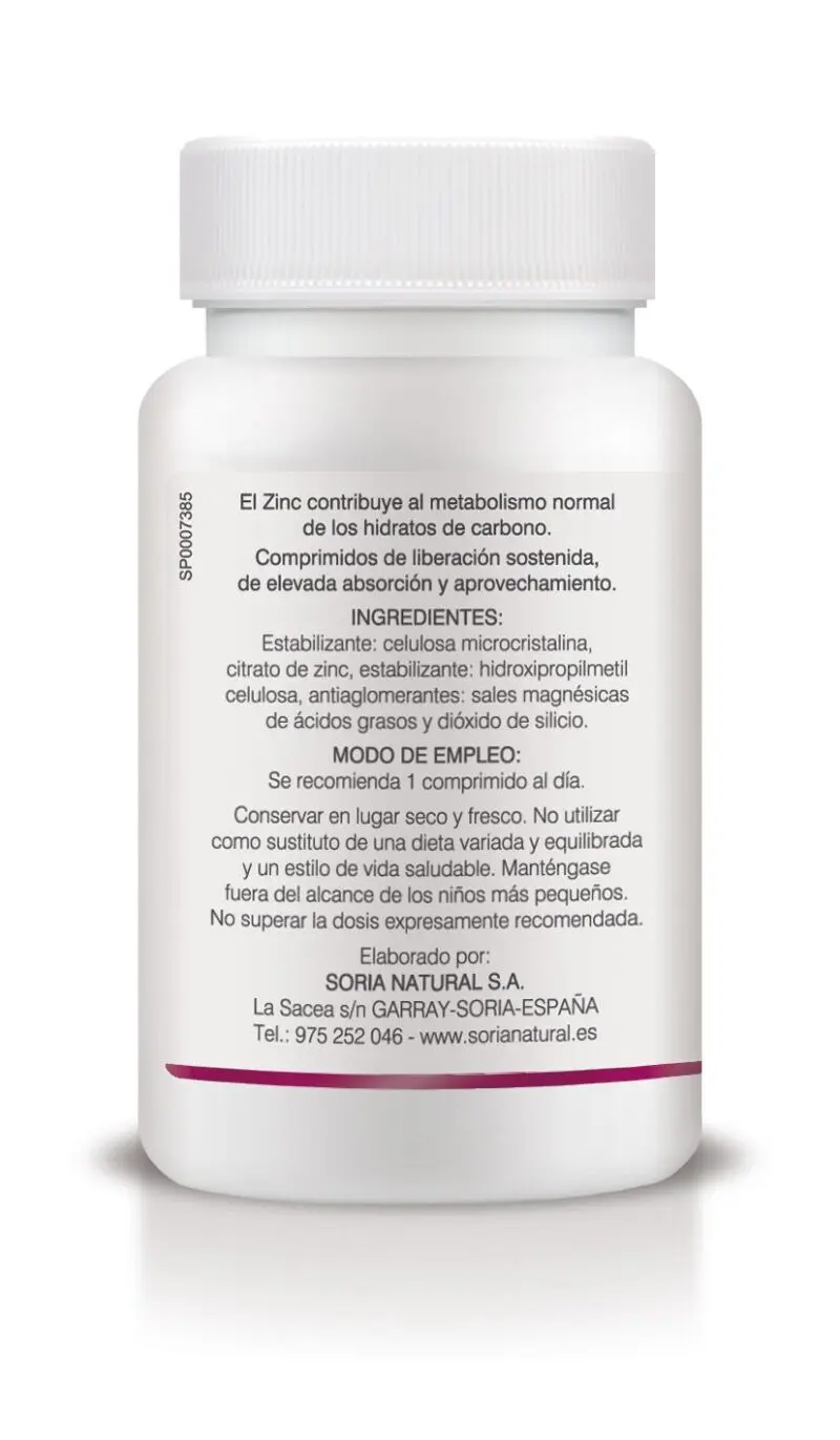 Zinc Liberación Sostenida Soria Natural - Imagen 2