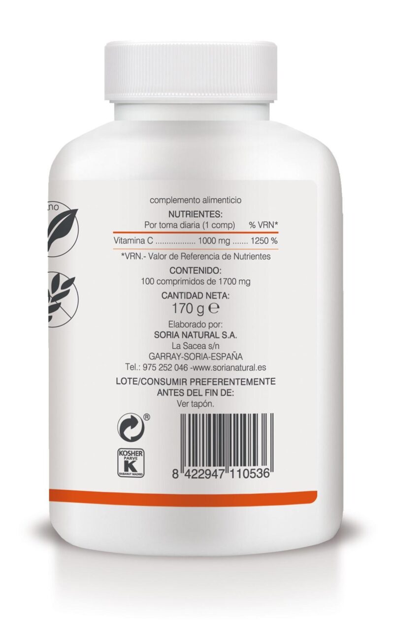 Vitamina C Liberación Sostenida Soria Natural - Imagen 3