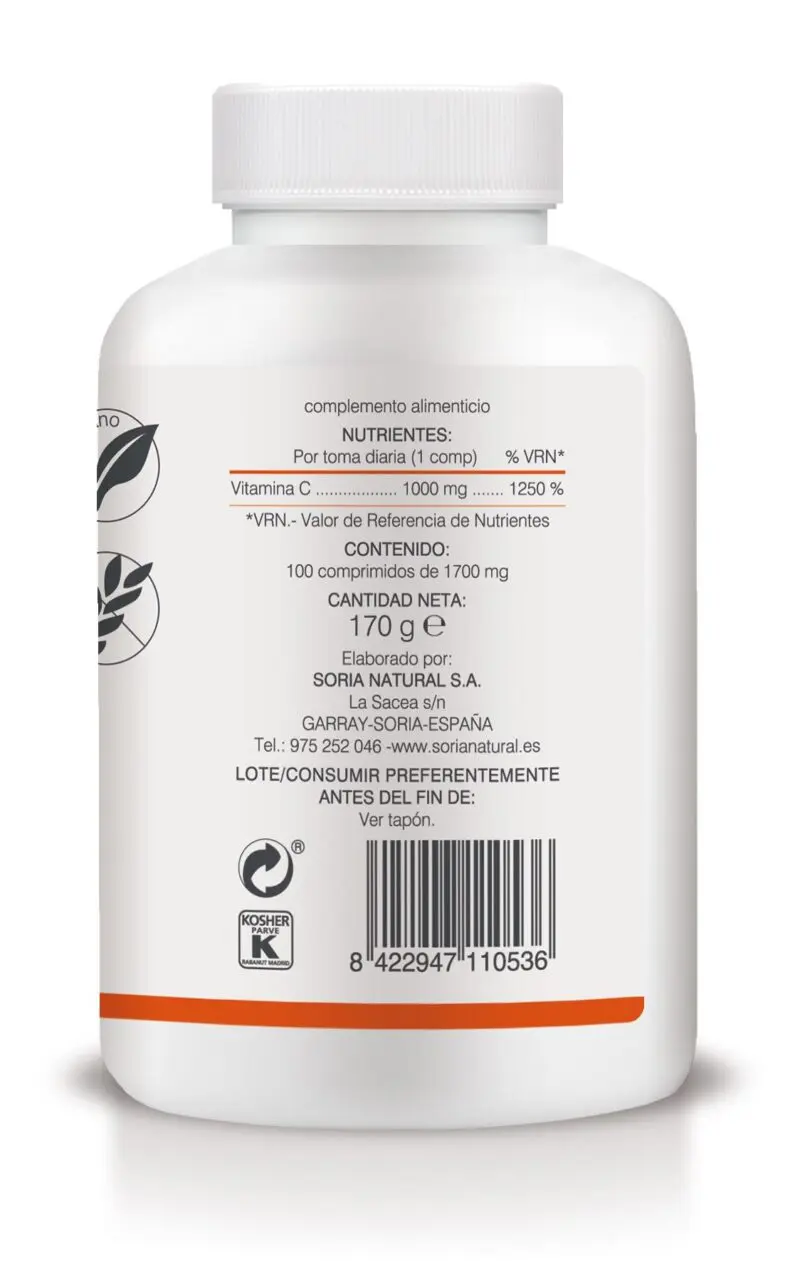 Vitamina C Liberación Sostenida Soria Natural - Imagen 3