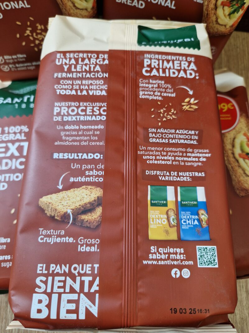 Pan Dextrin Tradicional 100% Integral - Imagen 4